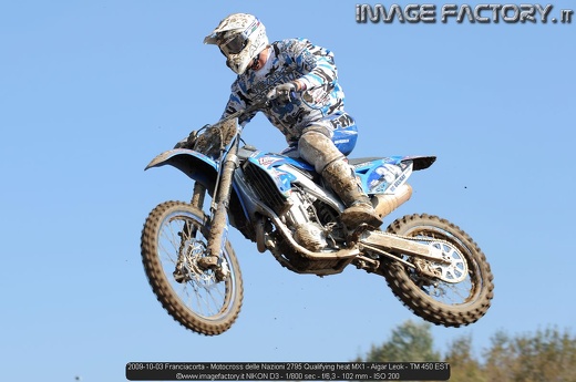2009-10-03 Franciacorta - Motocross delle Nazioni 2795 Qualifying heat MX1 - Aigar Leok - TM 450 EST